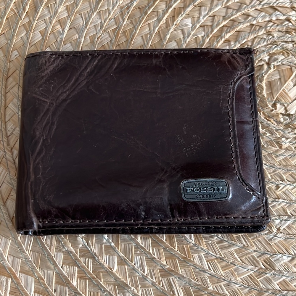 Fossil Men Pocket Leather Wallet
